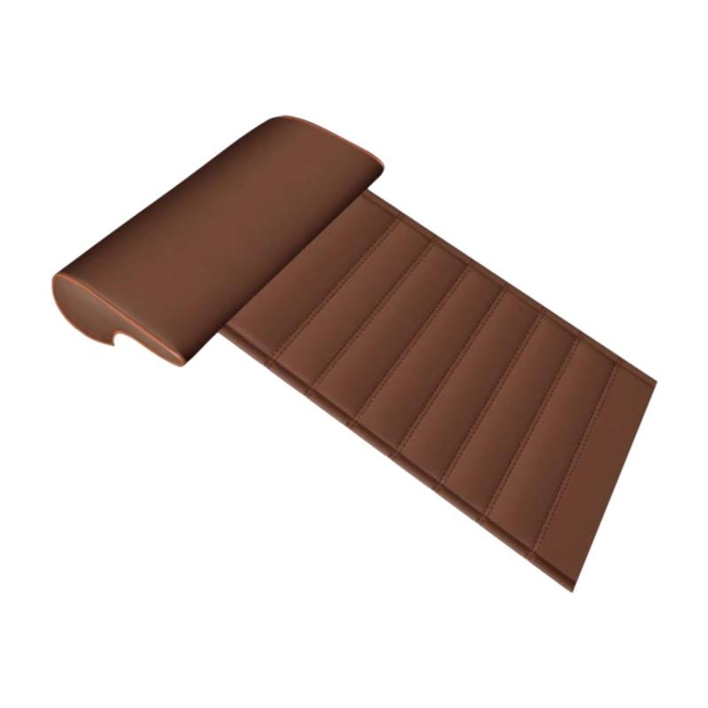 Ronyme Truck Sitz Bein Knie Kissen PU Accessoires Mehrzweckweich für Liegestühle Stützmatte 22.4x15.3inch, Kaffee von Ronyme