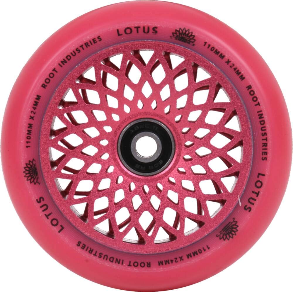 Root Industries Lotus Stunt-Scooter Rolle 110mm + Fantic26 Sticker (Radiant Pink/Pu Pink) von Root Industries