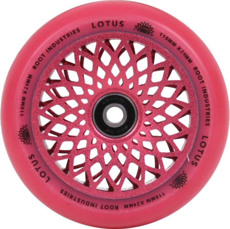 Root Industries Lotus Stunt-Scooter Rolle 110mm + Fantic26 Sticker (Radiant Pink/Pu Pink) von Root Industries