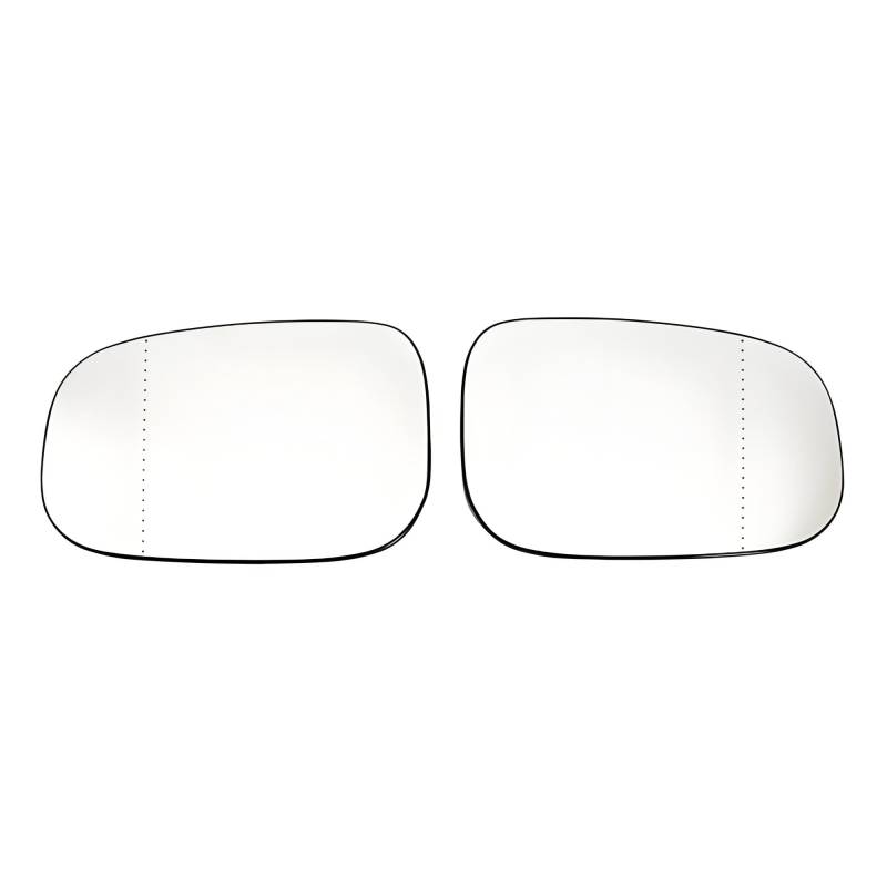 Außenspiegelglas Für VOLVO S40 C30 V50 S60 C70 S60 S80 (2006-2009) 30762571 30762572 Auto Seite SpiegelAuto Beheizte Weitwinkel Spiegel Glas Türspiegelglas Außenspiegel(Links und rechts) von Ropaix