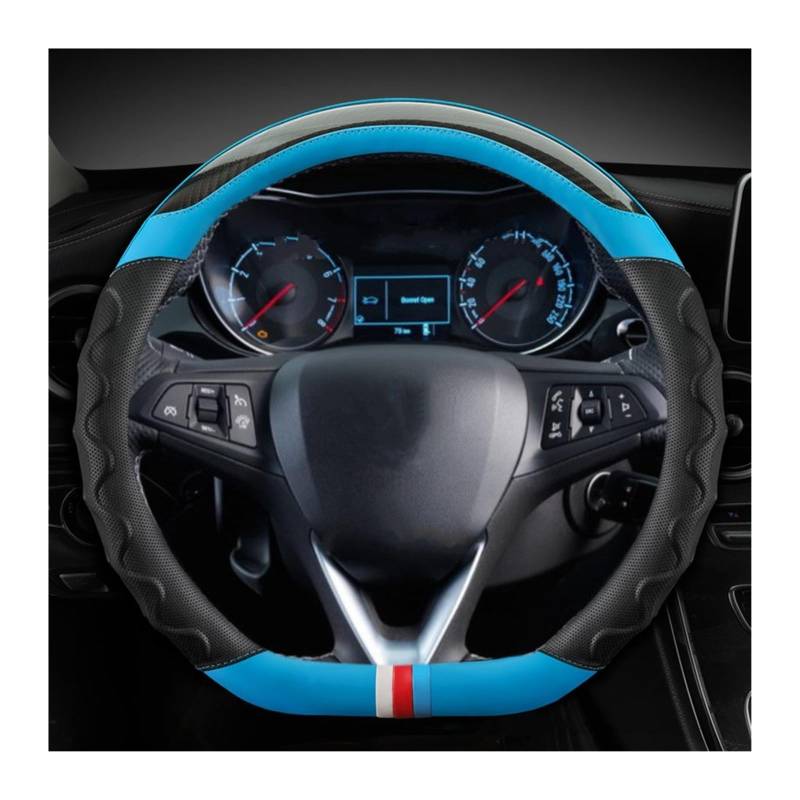 Lenkradbezüge Für Opel Für Astra Für Corsa Für Combo Für Mokka Für Grandland X Für Insignia CT 2015-2022 Autolenkradabdeckung Lenkradabdeckungen(Blue) von Ropaix