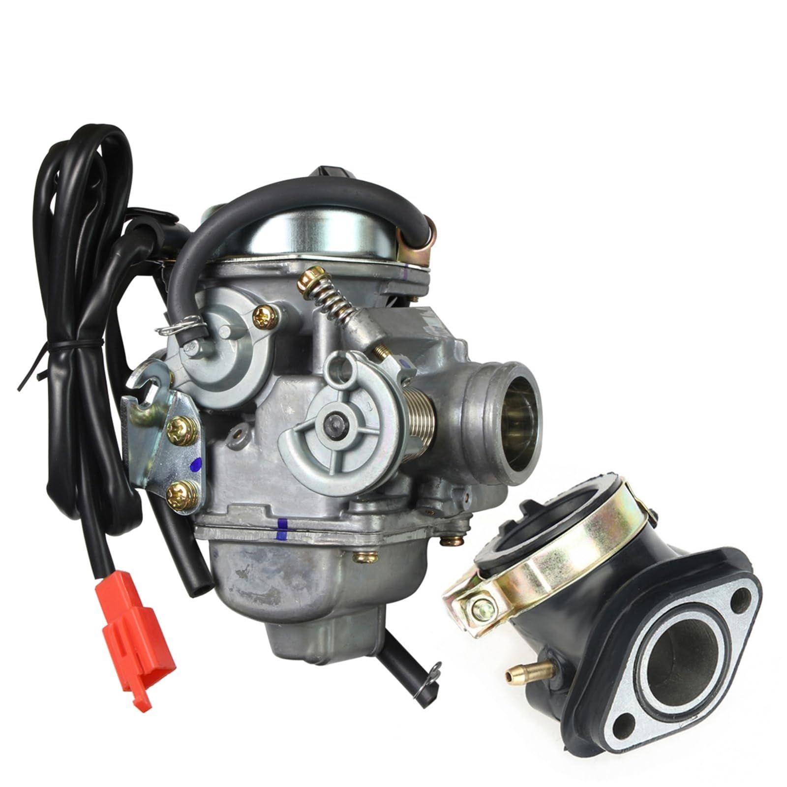 Motorrad Carburetor 24mm Motorräder Für PD24J Vergaser Choke Für GY6 125cc 150cc Roller Für ATV 4 Takt Vergaser(B) von Ropaix