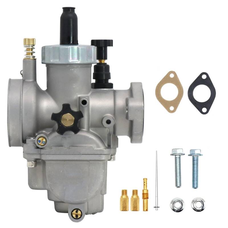 Motorrad Carburetor Für Suzuki Motorrad Für NSR Vergaser 2T 4T Motor PE Vergaser Pitbike Moped Modifizierte Teile PE17 18 22 24 26 28 MM Motorrad Vergaser(A24mm) von Ropaix