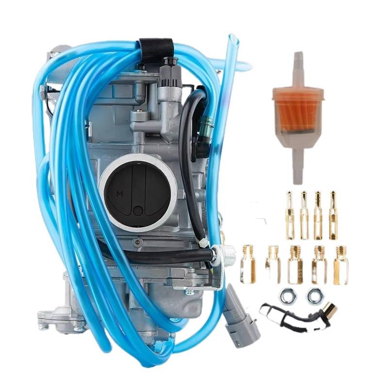 Motorrad Carburetor Für WR250F Für YZ250F Motorrad Vergaser Für FCR 38 40 38mm 40mm Schräg Seite Vergaser Vergaser(Blue Set) von Ropaix