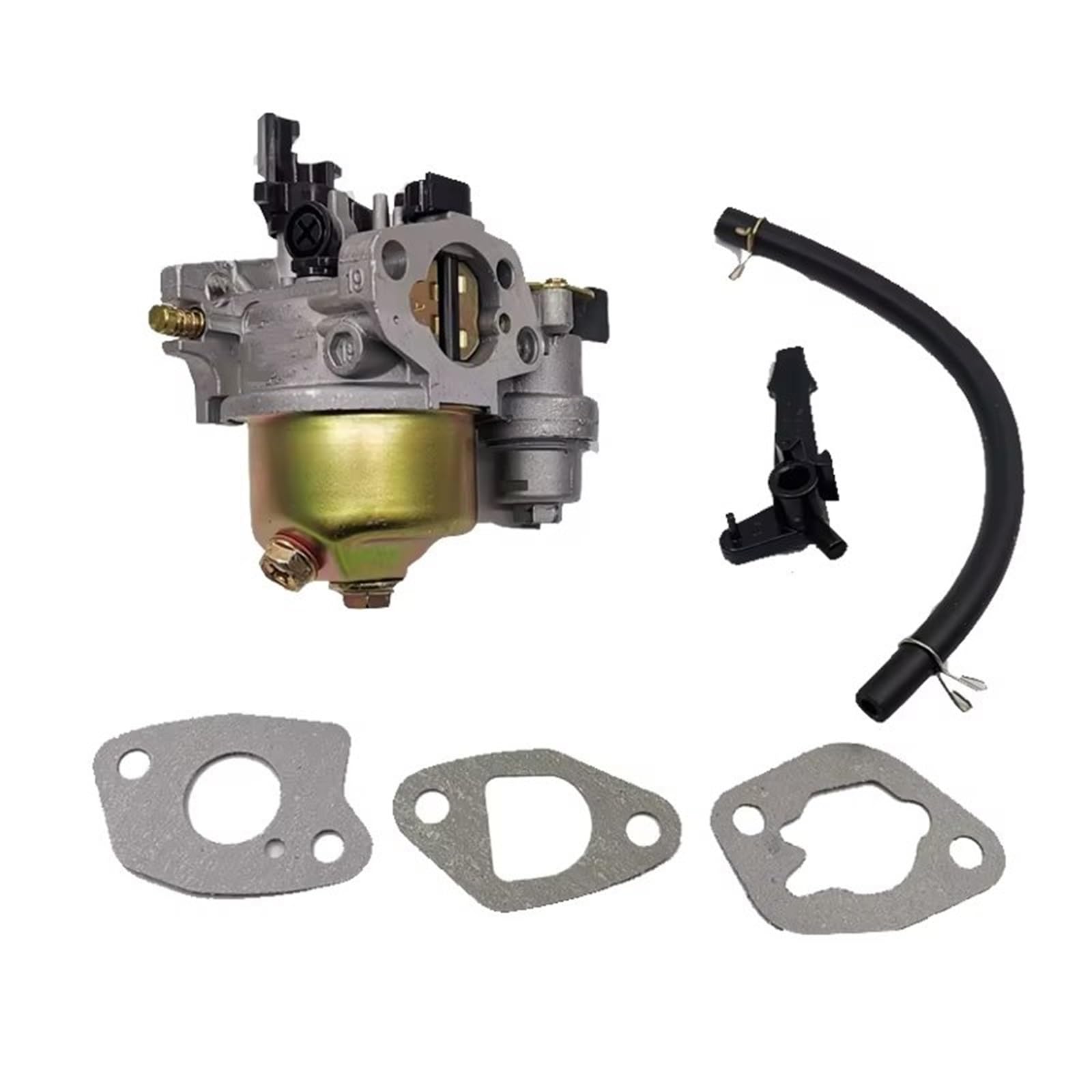 Motorrad Carburetor Motorrad Vergaser Für GX160 Für GX168F GX200 5,5 PS 6,5 PS Mit Kraftstoff Rohr Dichtung Motor 2KW Generator Carburador Vergaser von Ropaix