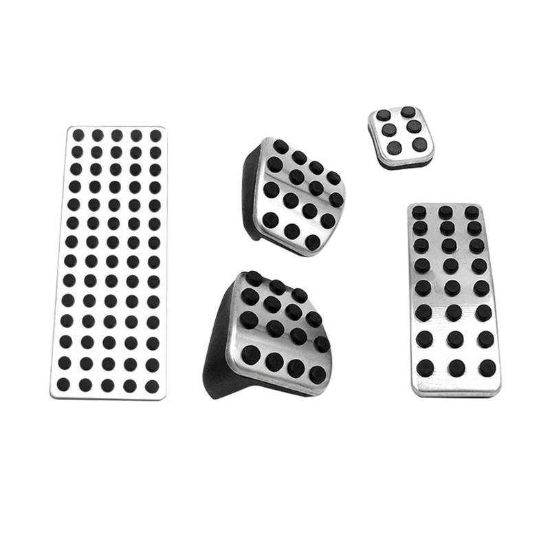 Pedale Kappen Für Benz A B R Classe W176 W177 W164 W245 W246 C118 W167 Für CLA Für GLA Für GLE Auto Gaspedal Bremspedal Abdeckung Auto Pedale(Footrest MT 5pieces) von Ropaix