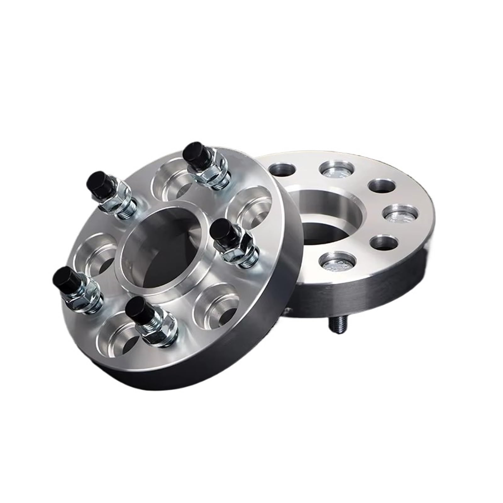 Spurverbreiterungen 2 Stück 20/25/30/35/40/50mm PCD 5x 114,3 CB 67,1mm Rad Spacer Adapter 5 Lug Anzug Für Mitsubishi Auto Spurverbreiterung(2pieces 40mm Silver) von Ropaix