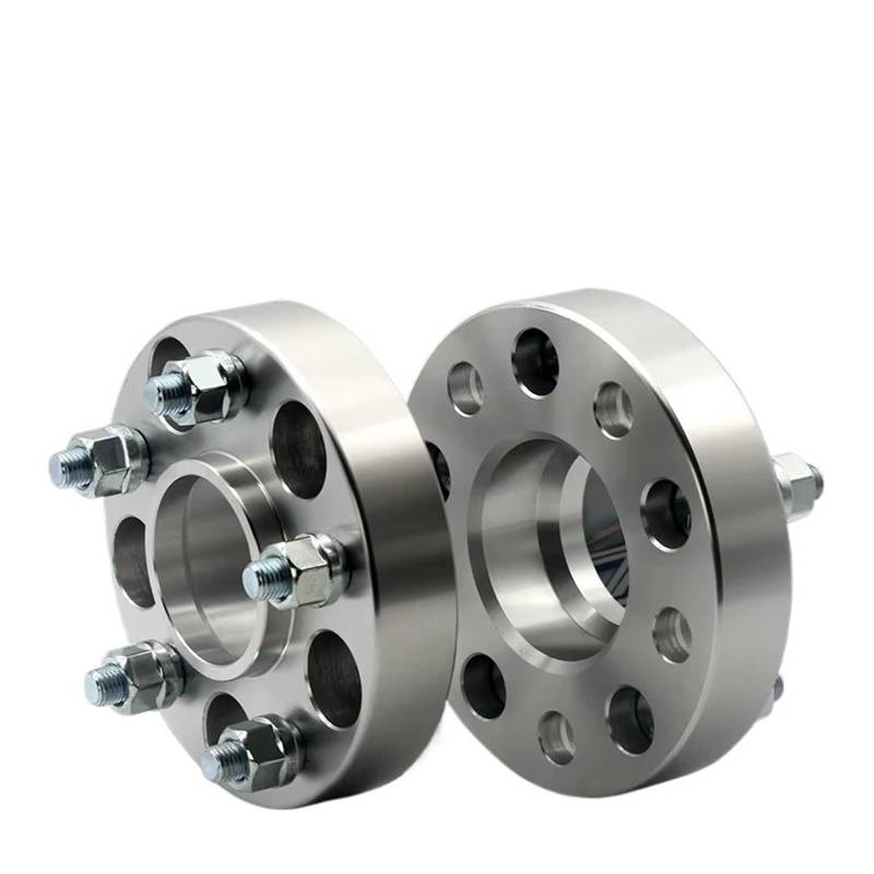 Spurverbreiterungen Für Tesla Für Modell S Für Modell X M14xP1.5 2 Stück 15/20/25/30/35mm PCD 5x120 CB 64,1mm Spurverbreiterung Adapter 5 Lug Spurverbreiterung(2pieces 15mm Silver) von Ropaix