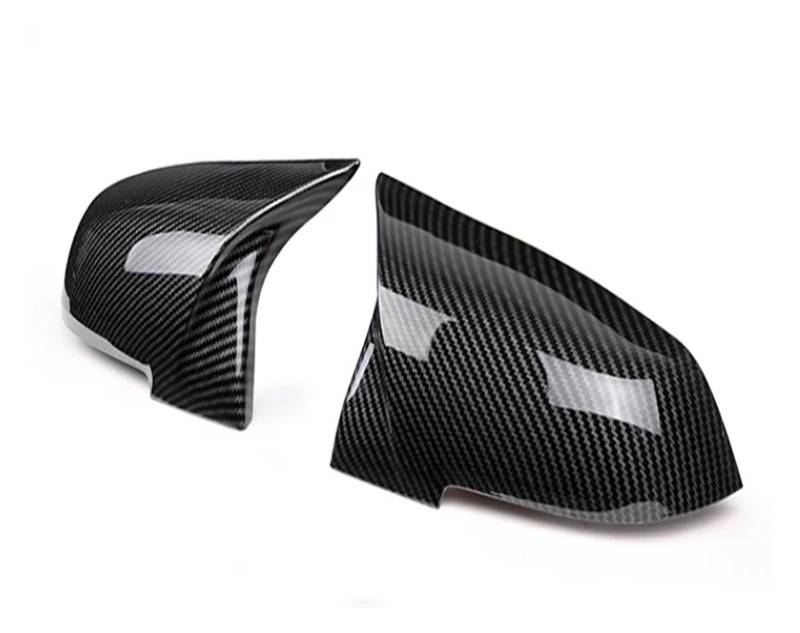 Tür Spiegelkappen Für 1 2 3 4 Für Serie F20 F30 F31 F32 F36 2012 - UP 320i 328i 330d Look Style Kohlefaser-Spiegelabdeckung Rückspiegelkappe(Carbon fiber pattern) von Ropaix