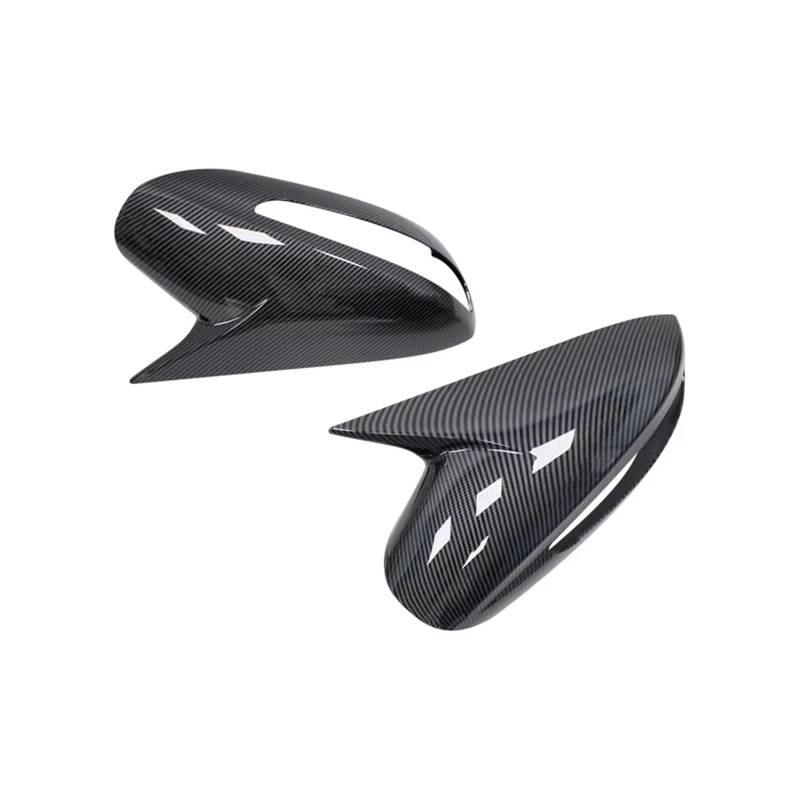 Tür Spiegelkappen Für Hyundai Für Sonata DN8 2011-2014 Seite Tür Shell Dekoration Trim Auto Rückspiegel Abdeckung Rückspiegelkappe(Carbon fiber pattern) von Ropaix