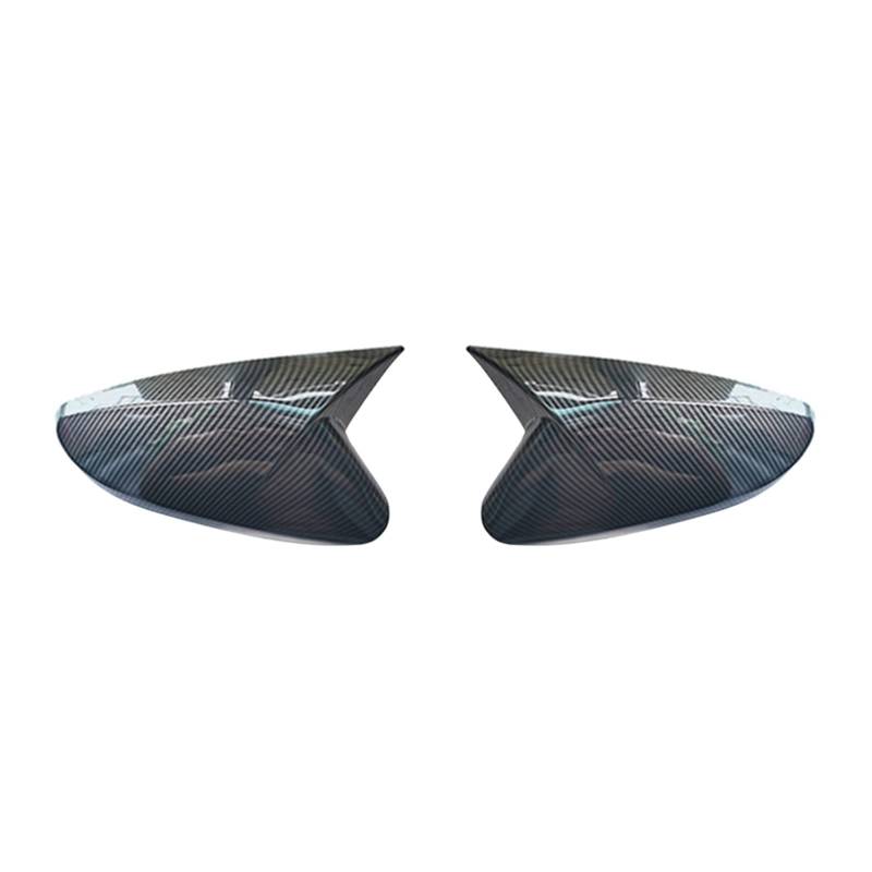 Tür Spiegelkappen Für Hyundai Für Veloster 2012-2018 Auto Rückspiegel Abdeckung Außen Seite Shell Reverse Caps Trim Carbon Faser Rückspiegelkappe(Carbon fiber pattern) von Ropaix