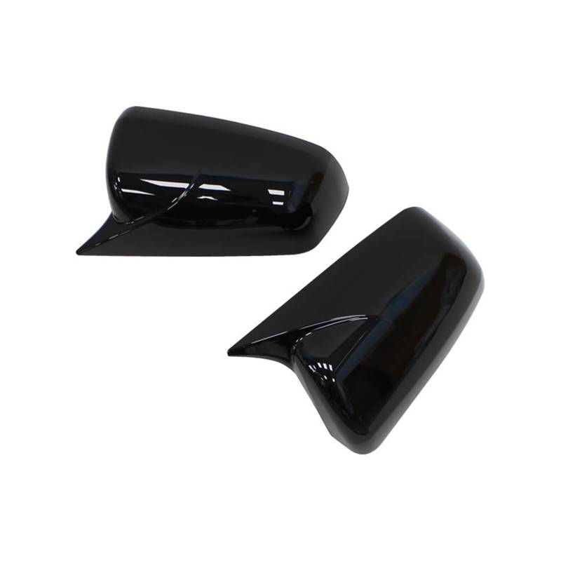 Tür Spiegelkappen Für Mitsubishi Für Lancer X 10 EX Für EVO 2008-2016 Seite Tür Rückspiegel Abdeckung Cap Trim Shell Rückspiegelkappe(Gloss Black) von Ropaix