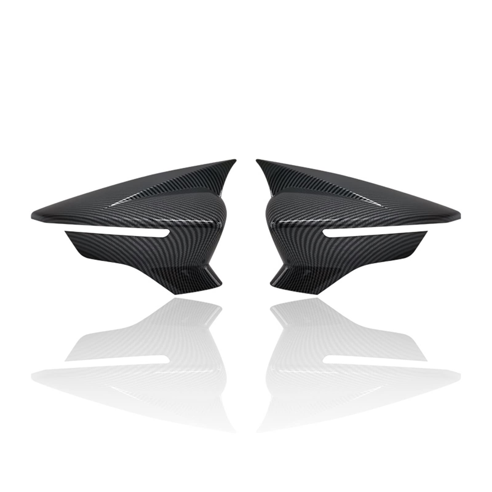 Tür Spiegelkappen Für SITZ Für Leon MK3 5F ST FR Für Cupra Für Ibiza Mk5 Für Arona KJ7 2017-2020 Auto Seite Tür Rückspiegel Abdeckung Kappe Rückspiegelkappe(Carbon Fiber) von Ropaix