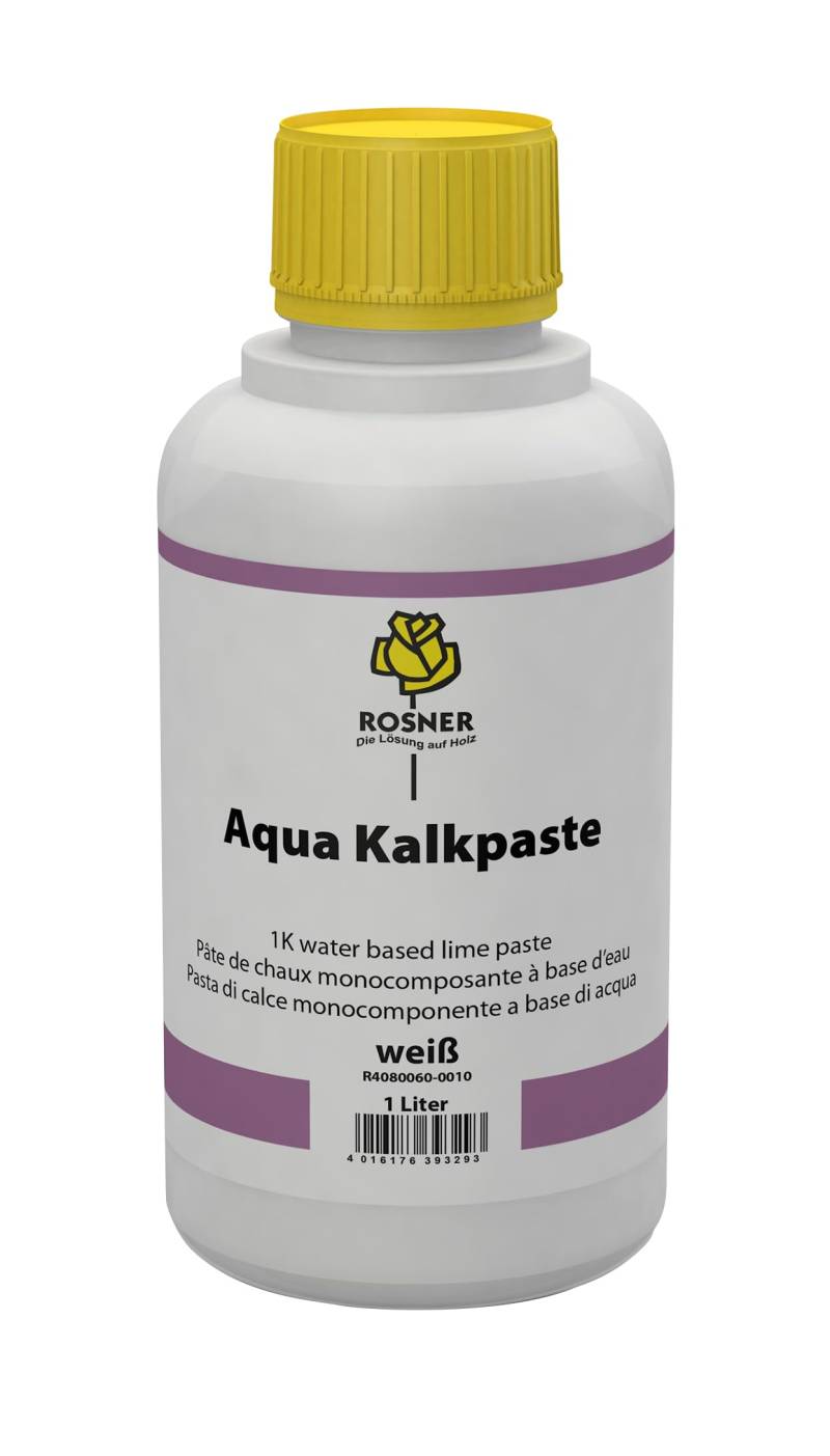 Rosner Aqua Kalkpaste weiß 1 Liter,Dispersion,Weißpigmente,Bindemittel,Holz von Rosner