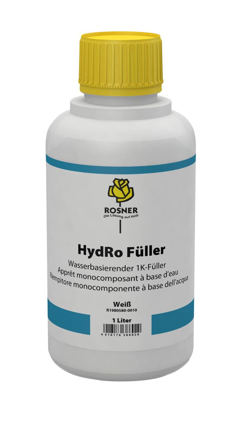 Rosner Hydro Füller 1K/2K,1L,weiß,Füller,Holzgrundierung von Rosner