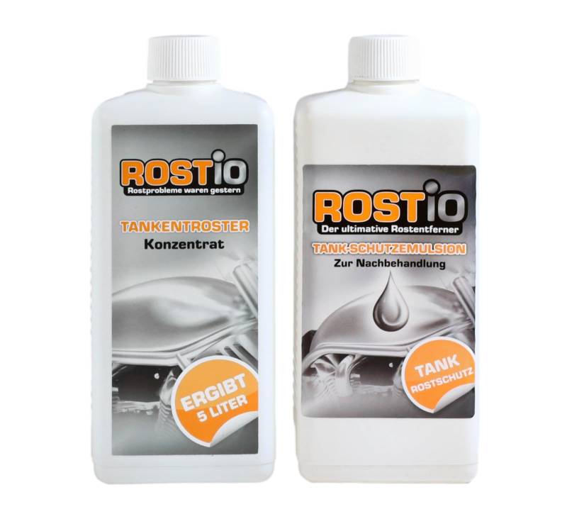 Rostio Tankentroster 500 ml Plus 500ml Tank - Schutzemulsion Tankentrostung von Rostio