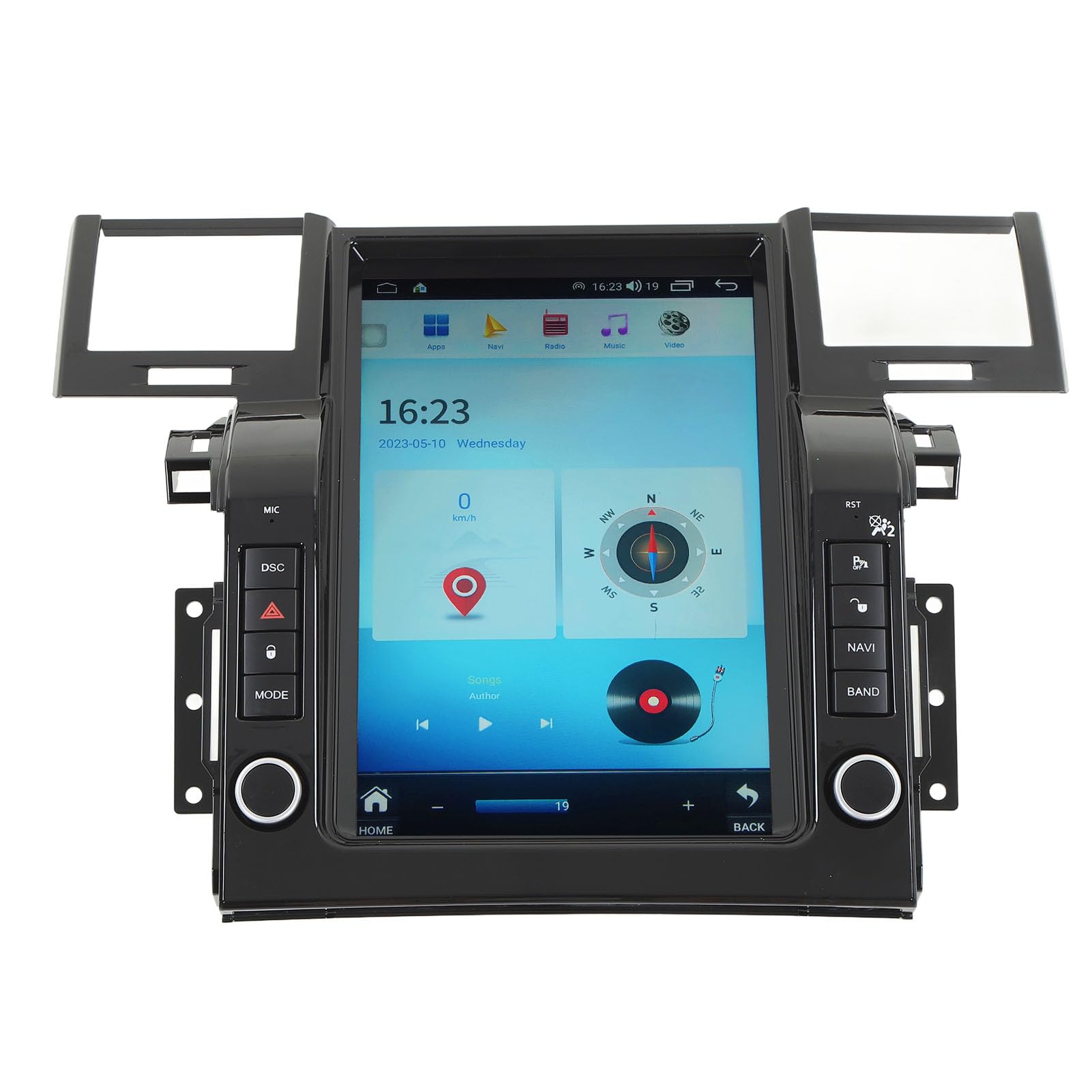 Autoradio, Auto-Multimedia-Player, Lenkradfunktion, 12,1-Zoll-Touchscreen, 5.0-Schnittstelle für Android 12 für Range Rover Sport L320 (6+128G) von Rosvola