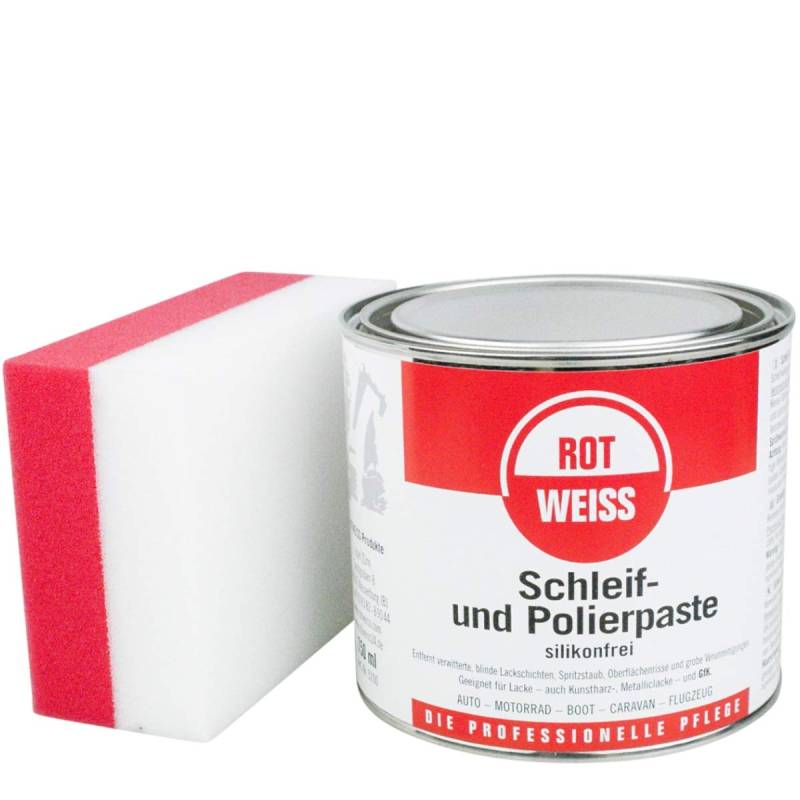 ROTWEISS 5100 Schleif und Polierpaste 750 ml inkl DFT Schleif & Polierschwamm von Rotweiss/DFT