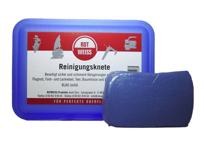 Rotweiss 1 Stück Reinigungsknete 100g Lackreiniger Teer Entferner Lack Knete Politur KFZ von ROT WEISS