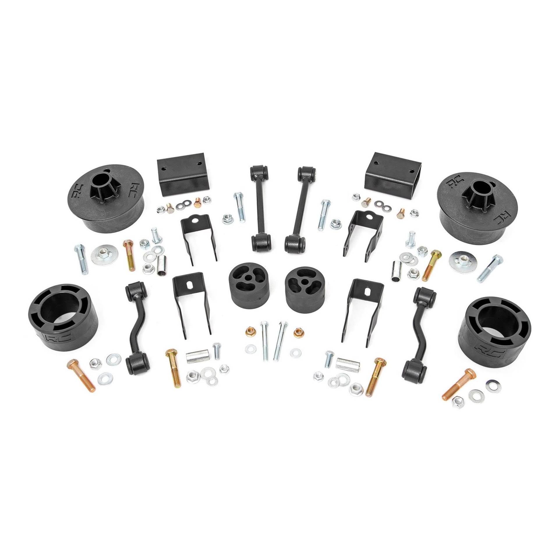 Rough Country 2,5 Zoll Lift Kit mit für Jeep Wrangler JL 2-Türer/Wrangler Unlimited 4-Türer (2024) von Rough Country