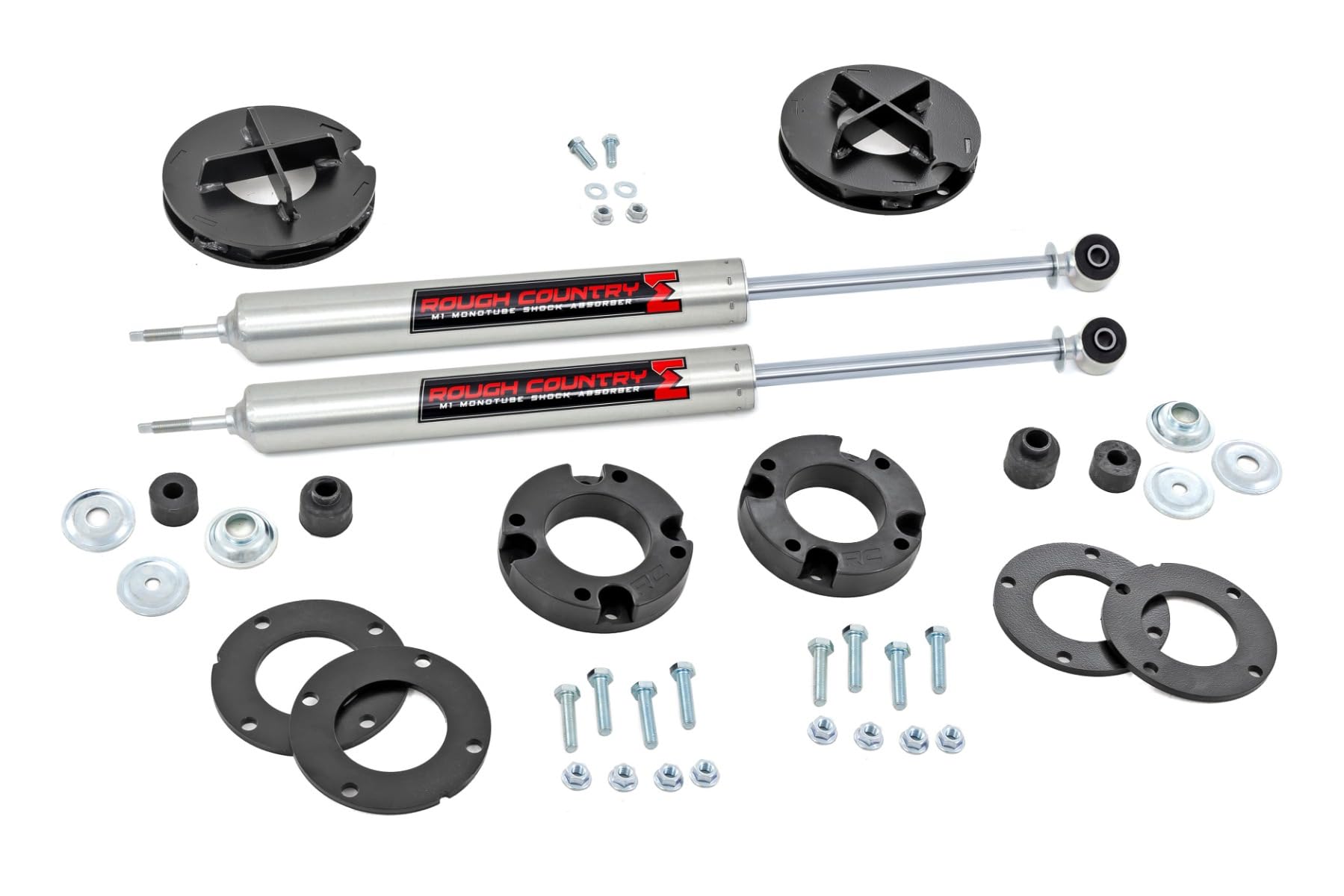 Rough Country 5.1 cm Suspension Lift Kit with M1 Shock Absorbers for Toyota Land Cruiser 4WD 2024 von Rough Country