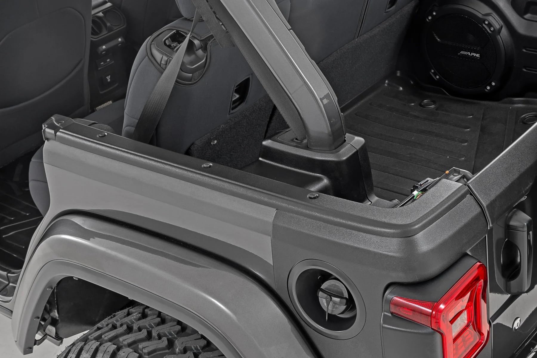 Rough Country Dachmontageplatte Abdeckung für Jeep Wrangler JL Unlimited (2018–2024) – UV-beständige Trail-Verkleidung, hochdichter Thermoplast, einfache Installation von Rough Country