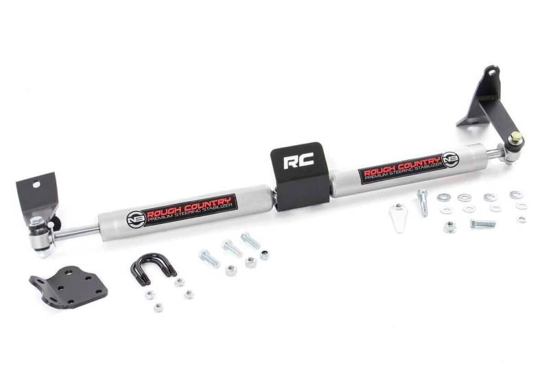 Rough Country N3 Dual Steering Stabilisator (passend) 2003–2013 RAM Truck 2500 3500 4WD Premium Lenkungsdämpfer 8749530 von Rough Country