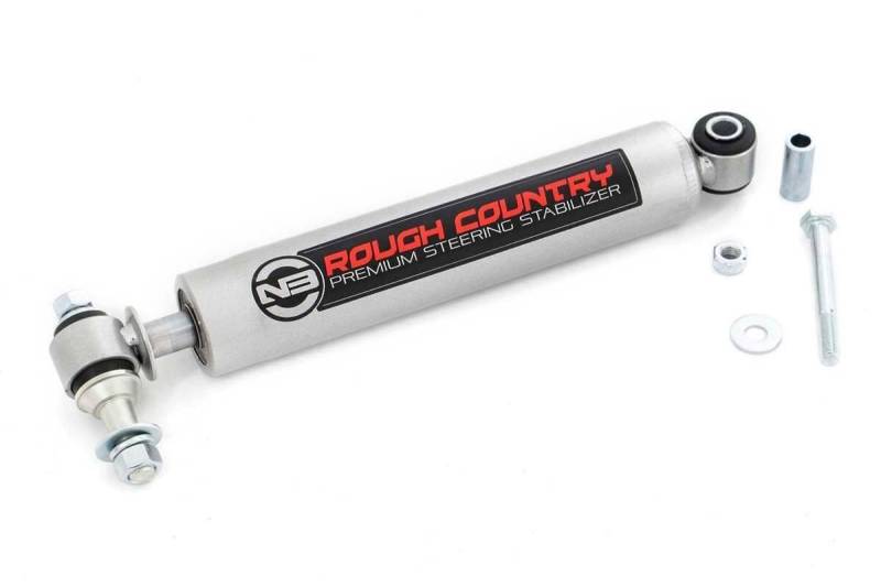 Rough Country N3 Lenkstabilisator passend für 87–06 Jeep Wrangler TJ YJ Cherokee XJ ZJ | 02–10 Silverado Sierra HD | 8731730 von Rough Country