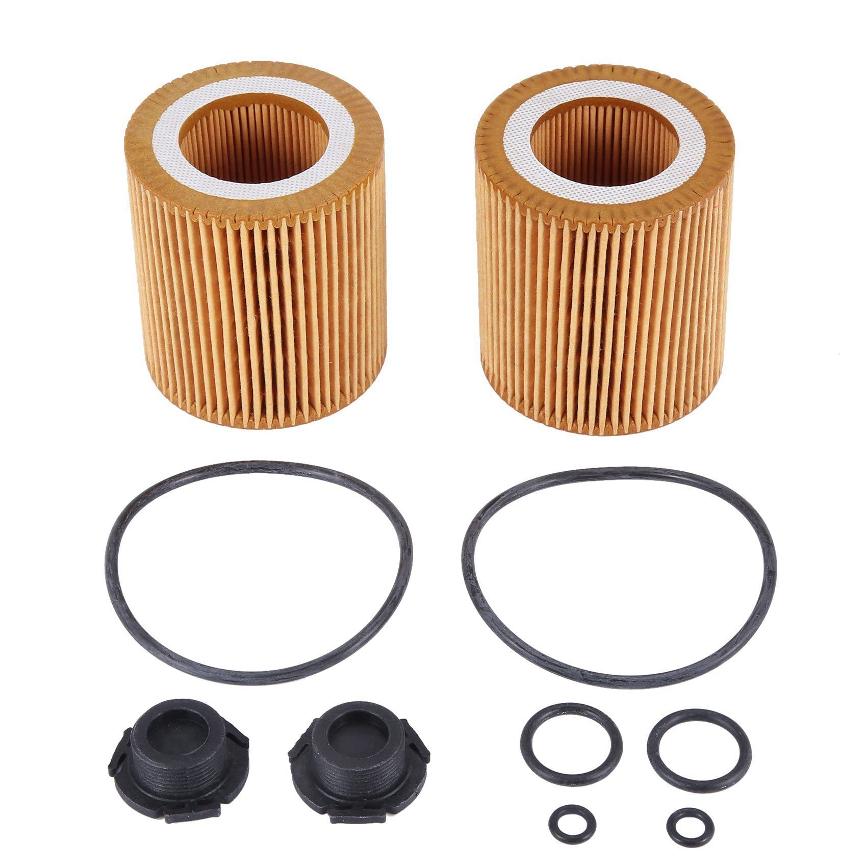 Roxvue 2 StüCke 11427640862 Kraftstoff Filter ÖL Gitter Kraftstoff Filter Elemente Kraftstoff Wasser Abscheider Auto Teile von Roxvue