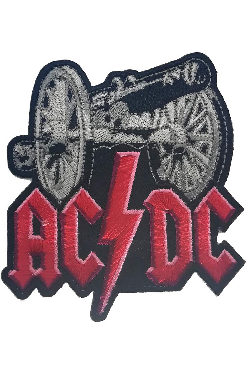 Aufnäher Aufbügler Patch AC / DC Logo Heavy Metal Rockband 6,5 cm / 6,5 cm von RoxxTox