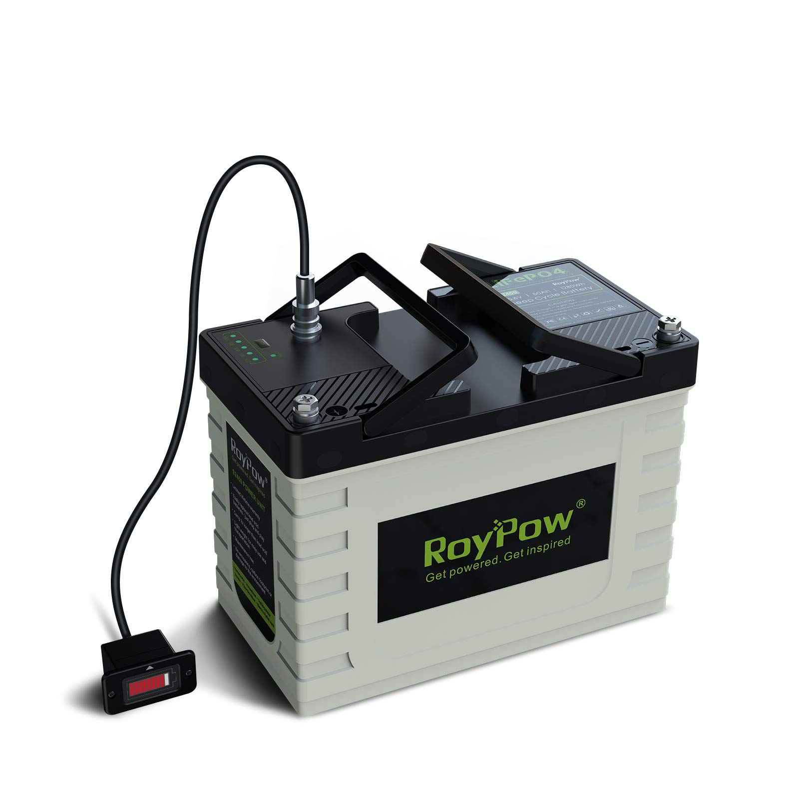 RoyPow Deep Cycle LiFePO4 Lithium-Eisenphosphat-Batterie (24V 50A) von RoyPow