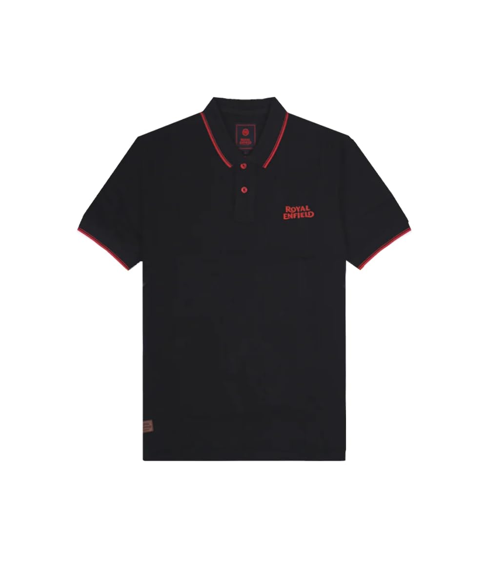 Royal Enfield Poloshirt Schwarz aus Baumwolle Large von Royal Enfield