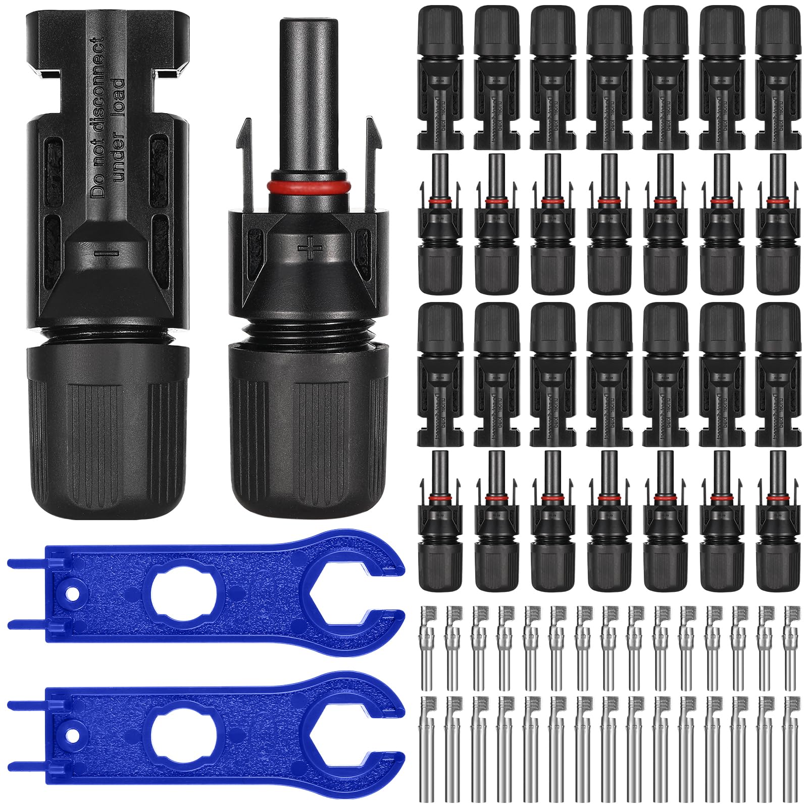 15 Paar Solarstecker, Solar Stecker Set Solarpanel Kabelstecker, PV Solarstecker Plug Play Solaranlage Solarpanel Stecke Kabelstecker Photovoltaik Steckverbinder IP67 mit 2pcs Schraubenschlüssel von Royouzi