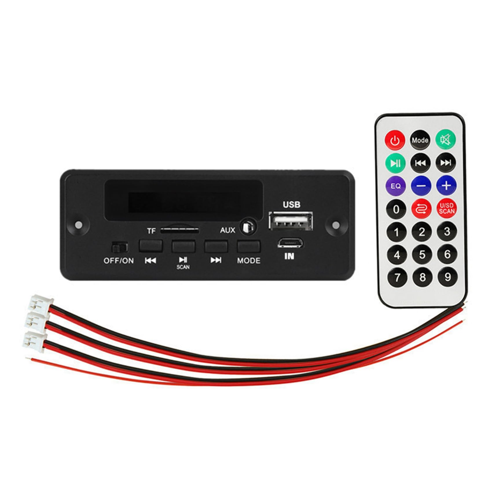 Rtppyakk 12V Bluetooth MP3 Decoder Board 50W VerstäRker Digital Audio Modul USB für Lautsprecher Freisprecheinrichtung von Rtppyakk