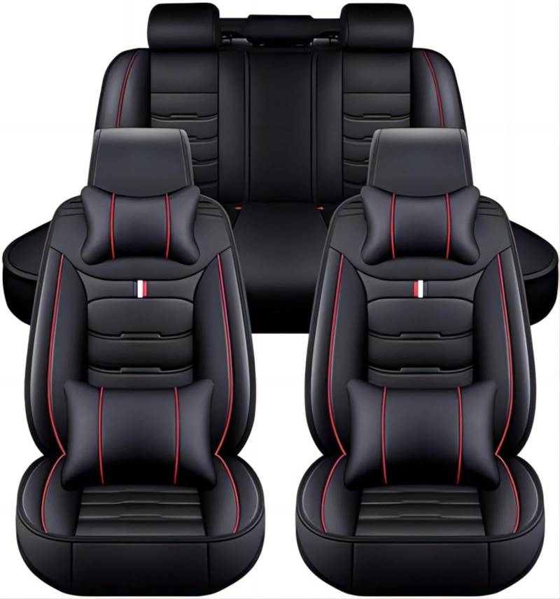 Auto Sitzbezüge Sets für Audi Sq5 RS Q3 A4 B8 B6 A3 8P A4 B, Bequem Wasserdicht rutschfest Sitzschoner, Airbag Kompatibel, Leicht zu Reinigen, Auto Zubehör,B von Ruby66