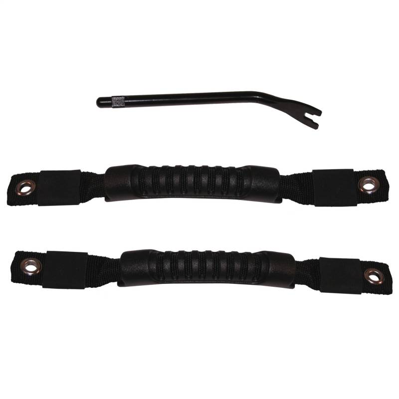 Rugged Ridge 11826.01 Door Grab Strap Pair, Tj Blk von Rugged Ridge