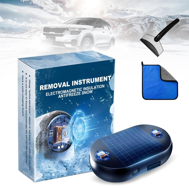 Electromagnetic Molecular Interference Freeze and Snow Remover, Solar Freeze and Snow Remover, Portable Kinetic Molecular Device, Electromagnetic Wave Anti Freezing and Snow Removal Device (1Pcs) von Ruileyou