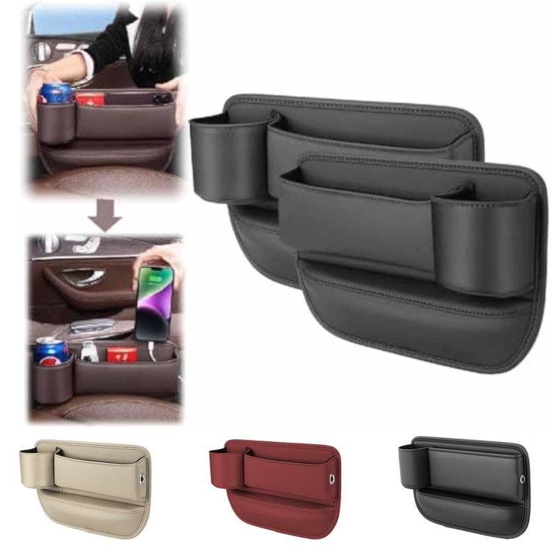 Autositz Organizer, Aufbewahrungsbox Für Autositz Lücken, Auto Lückenfüller Für Autositze - Konsolen & Organizer Getränkehalter | Bequeme Tabletts Und Taschen. Aufbewahrungsbox Für Autositze von Ruilonghai