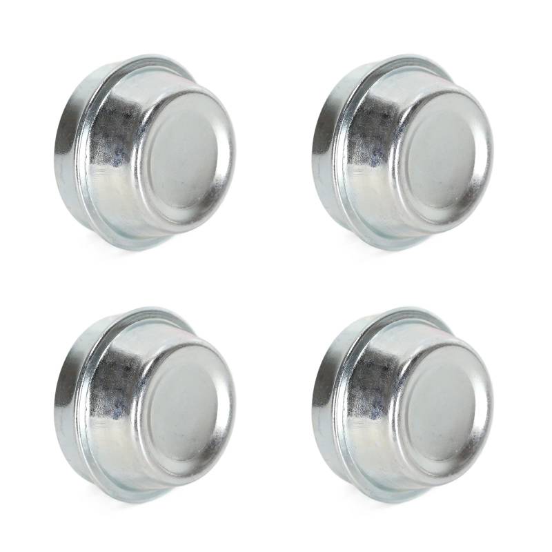 Ruimou 4pcs Silber Anhänger Rad Staubschutzkappen Anhänger Nabe Lager Staubkappe Cup Rad Mitte Fett Abdeckung Kappen Passend für Außendurchmesser 40mm/1,58 Zoll Anhängernaben von Ruimou