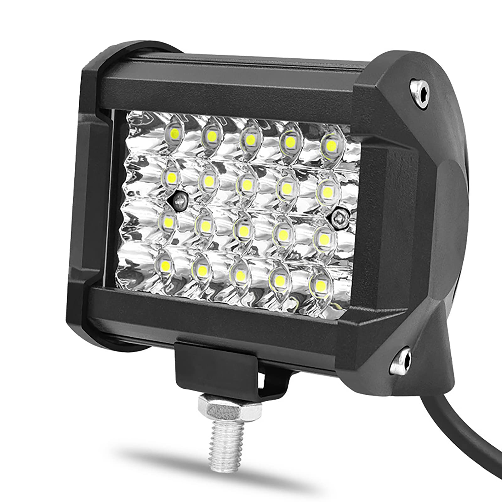 Ruiqas 1 Paar 72 W LED-Lichtleiste, Spot- und Flutlicht, Kombi-LED-Arbeitsleuchte für Off-Road, LKW, Auto, SUV von Ruiqas