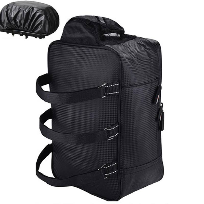 Rukjmqi Sattle Bag, Fahrradbeutel, Fahrradbeutel | Großkapazität Fahrradbag | Sattelbeutel mit reflektierenden Streifen, Rading Backseat Storage Pack für Outdoor von Rukjmqi