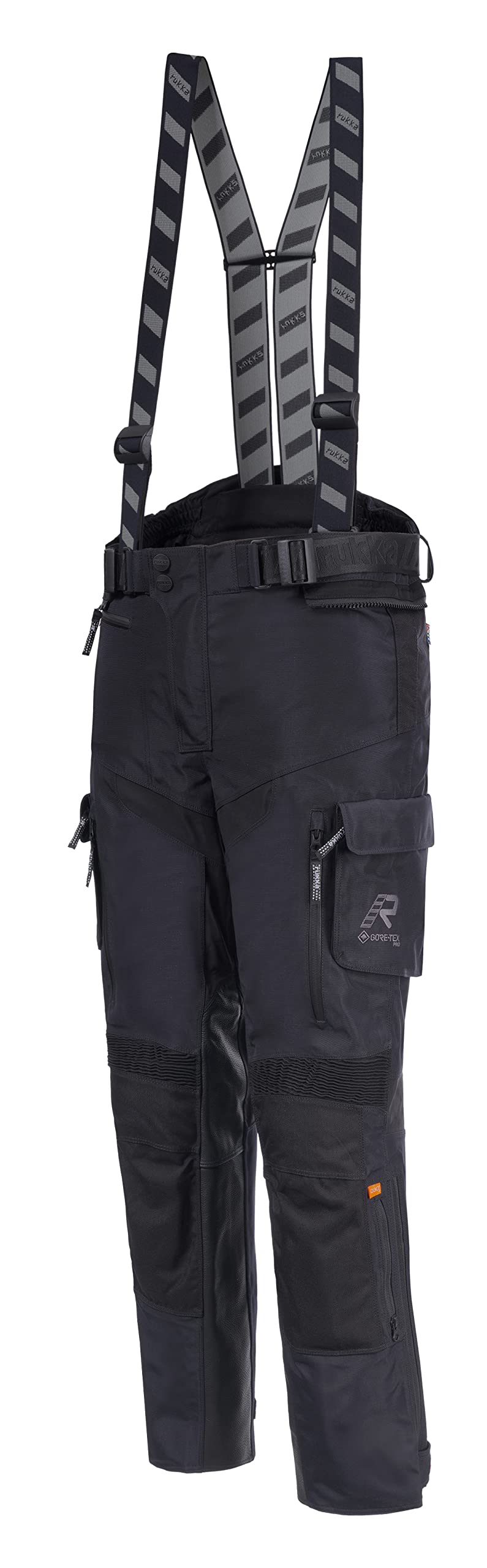 Rukka Gore-Tex PRO Motorradhose ECUADO-R 3-Lagen-Laminat Cordura CE AA mit Hosenträger und D3O Air XTR Protektoren, 52 C2 von Rukka