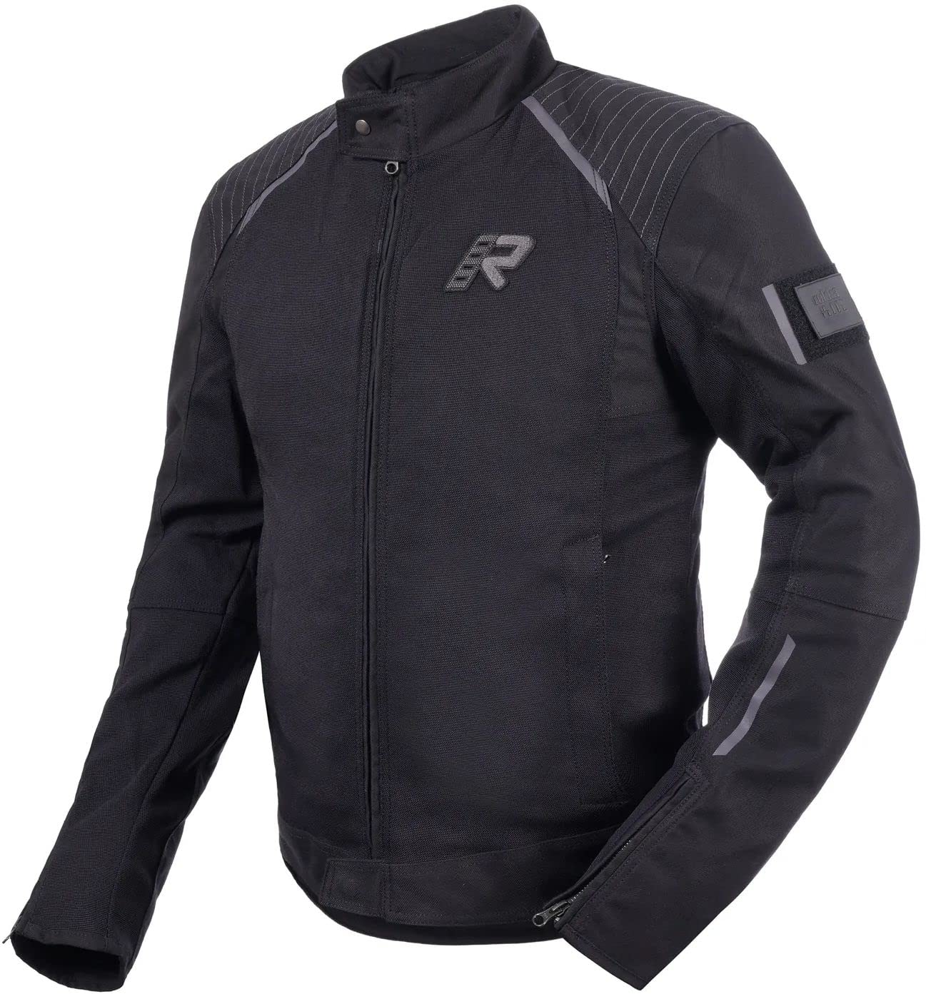 Rukka Motorradjacke CITYRACE-R schwarz elastisch extrem dehnbar Cordura Stretch Mesh mit D3O Ghost Protektoren CE A, 52 von Rukka