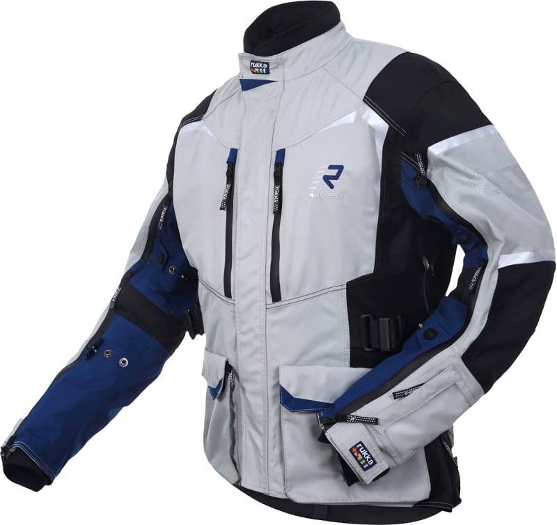 Rukka Rimo-R Motorrad Textiljacke (Grey/Blue,52) von Rukka