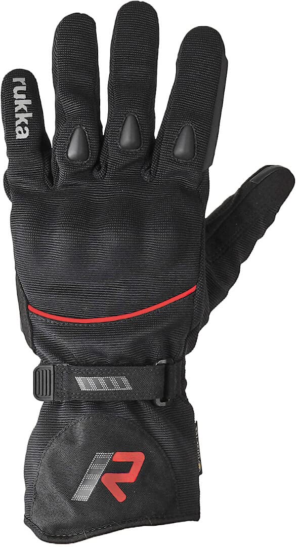 Rukka Virium 2.0 GTX Motorrad Handschuhe (Black/Red,9) von Rukka