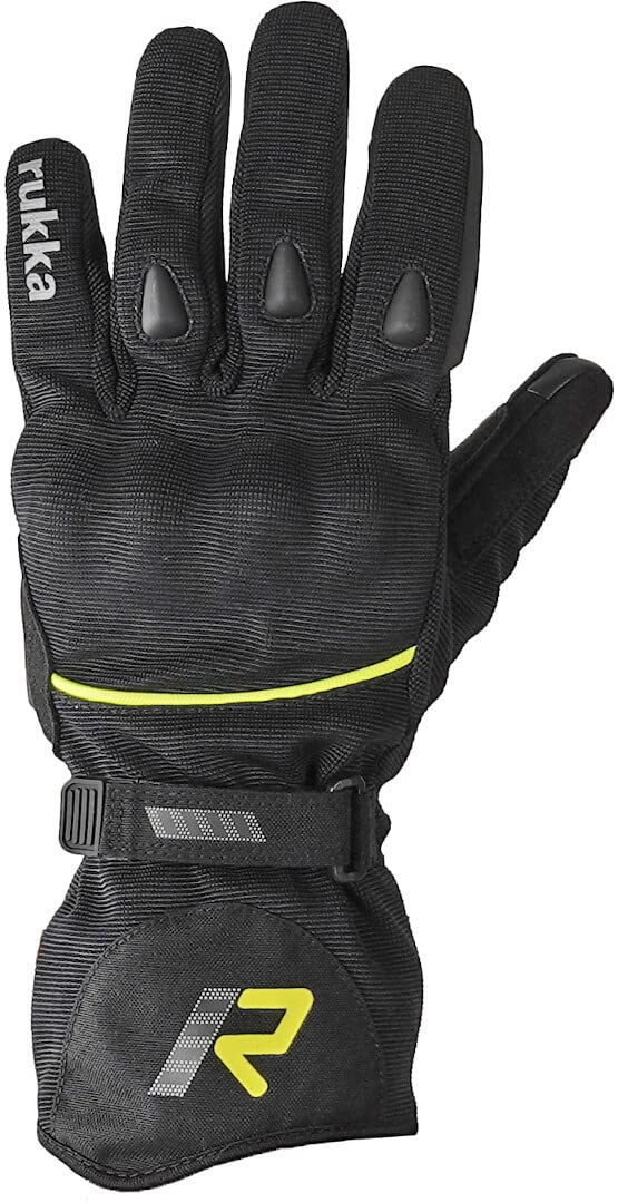 Rukka Virium 2.0 GTX Motorrad Handschuhe (Black/Yellow,9) von Rukka