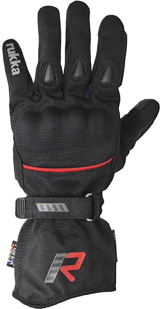 Rukka Virve 2.0 GTX Damen Motorrad Handschuhe (Black/Red,7) von Rukka