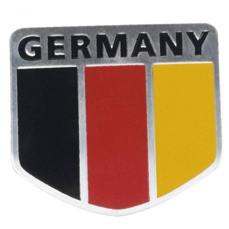 Ruluti Auto Schild Emblem Aluminium Deutschland Flagge Abzeichen Universal Auto Aufkleber Aufkleber von Ruluti