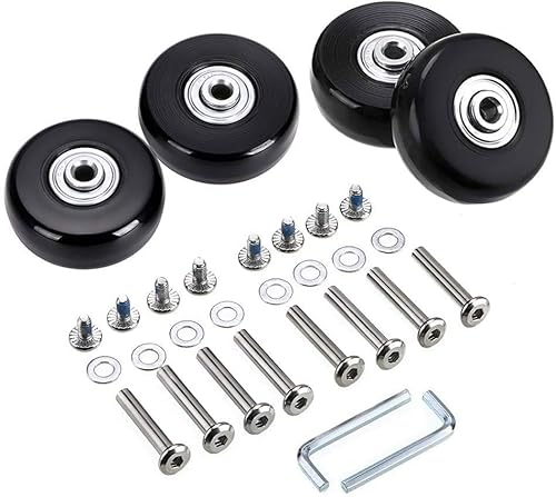 4pcs (40 * 18mm) Ersatz Rollen für Koffer Gummi Rollen Räder Ersatz Wheels Rad für Trolley Samsonite Hartschalenkoffer Rollen mit kugellager Ersatzteile Reparatur Set… von RunFar shop