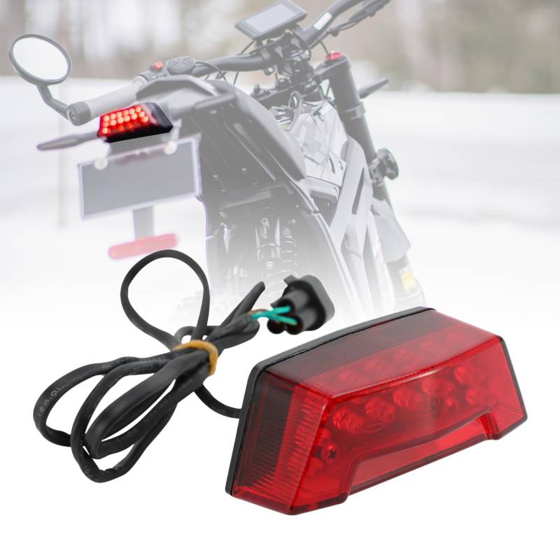 Runfarr Motorrad Bremsrückleuchten,Rückleuchten Lampen DRL Licht für Talaria Sting Talariasting MX3/MX4 von Runfarr